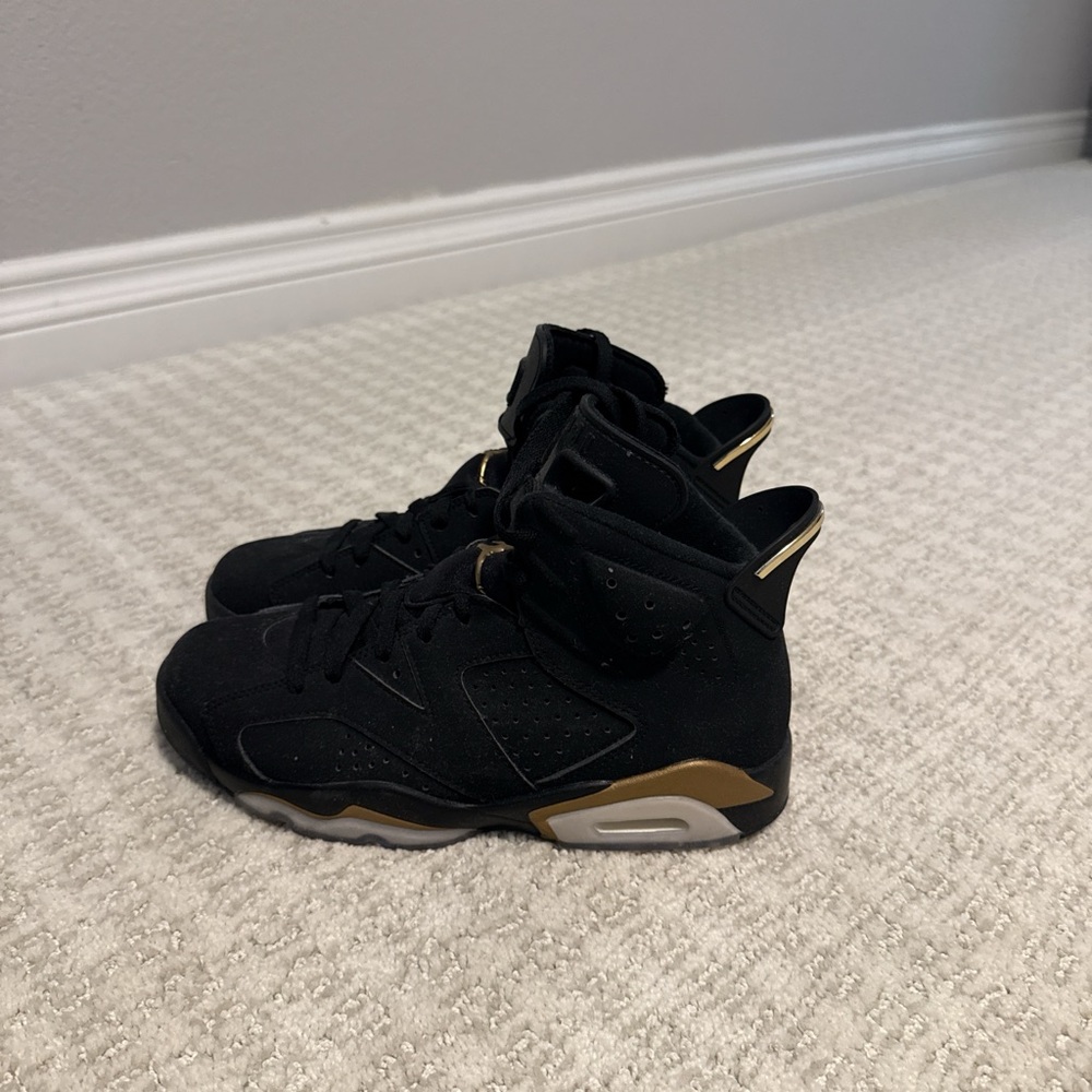 Jordan 6 Black and Gold High-Top Sneakers